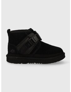 Παιδικές μπότες χιονιού UGG K NEUMEL SNAPBACK χρώμα: μαύρο F30