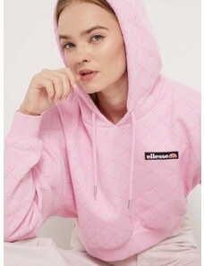 Μπλούζα Ellesse χρώμα: ροζ, με κουκούλα