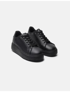 INSHOES Basic sneakers με κορδόνια και διπλή σόλα Μαύρο