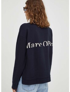Βαμβακερή μπλούζα Marc O'Polo γυναικεία, χρώμα: ναυτικό μπλε
