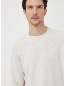 Μάλλινο πουλόβερ Calvin Klein ανδρικά, χρώμα: μπεζ