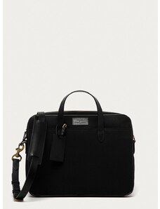 Τσάντα Polo Ralph Lauren χρώμα: μαύρο