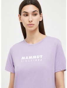 Αθλητικό μπλουζάκι Mammut Core χρώμα: μοβ