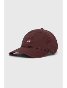 Βαμβακερό καπέλο του μπέιζμπολ Wood Wood Low Profile χρώμα μοβ 12110804.7083