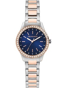TRUSSARDI T-Sky Crystals - R2453151507, Silver case with Stainless Steel Bracelet