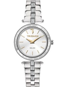 TRUSSARDI T-Shiny Crystals - R2453145510, Silver case with Stainless Steel Bracelet