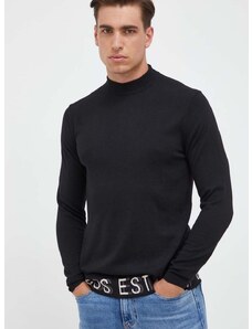 Ένα πουλόβερ σε μείγμα μεταξιού Guess χρώμα: μαύρο