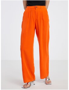 Πορτοκαλί Γυναικείο Παντελόνι ONLY Aris - Γυναικεία