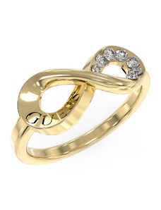 GUESS STEEL ENDLESS DREAM JUBR03263JWYG-No.54 Χρυσό Δαχτυλίδι Με Σχέδιο Άπειρο Με Πέτρες