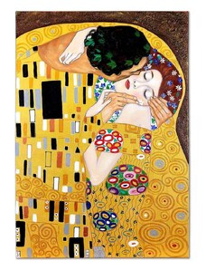 Inne Αναπαραγωγή ζωγραφισμένη σε λάδι Gustav Klimt, Pocałunek 50 x 70 cm