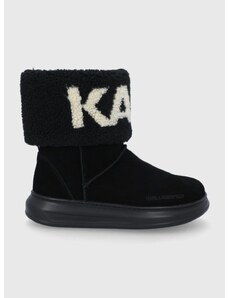 Μπότες χιονιού σουέτ Karl Lagerfeld KAPRI KOSI χρώμα: μαύρο F30