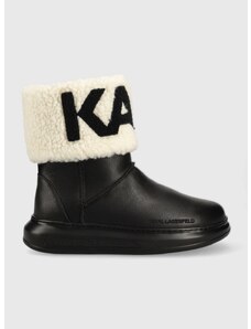 Δερμάτινες μπότες χιονιού Karl Lagerfeld KAPRI KOSI Kapri Kosi , χρώμα: μαύρο KL44550 F3KL44550