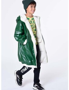 Αναστρέψιμο παιδικό μπουφάν Karl Lagerfeld χρώμα: πράσινο