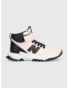 Παιδικές δερμάτινες χειμερινές μπότες New Balance PT800TP3 χρώμα: ροζ