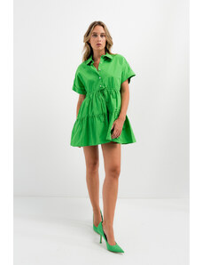 CLP Poplina Dress - Πράσινο, M