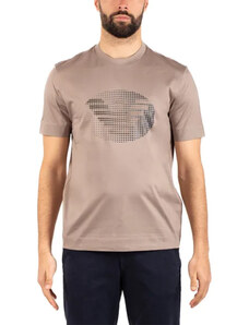 Emporio Armani T-shirt κανονική γραμμή καφέ