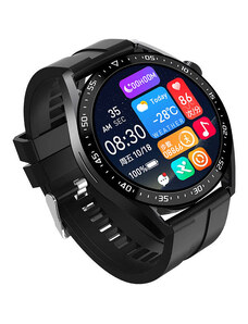 ΙΝΤΙΜΕ smartwatch 3 Pro, 1.28" 3ΑΤΜ, heart rate, ηχείο & mic, μαύρο