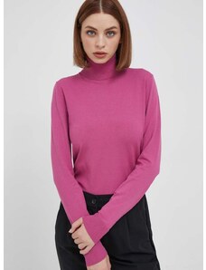 Πουλόβερ Sisley χρώμα: ροζ