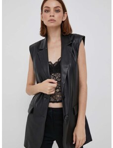 Αμάνικο μπουφάν Sisley χρώμα: μαύρο