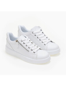issue Sneakers με διακοσμητικό φερμουάρ - Λευκό - 030012