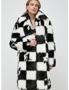 Παλτό Karl Lagerfeld χρώμα: μαύρο