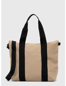 Τσάντα Rains 14160 Tote Bags χρώμα: μπεζ