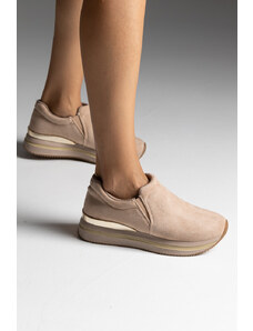 LOVEFASHIONPOINT Sneakers Γυναικεία Χακί Suede