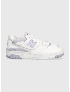 Δερμάτινα αθλητικά παπούτσια New Balance BBW550BV χρώμα: άσπρο F30