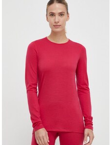 Λειτουργικό μακρυμάνικο πουκάμισο Icebreaker 200 Oasis χρώμα: ροζ