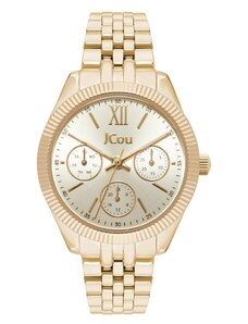 JCOU Queen's - JU19058-3, Gold case with Stainless Steel Bracelet