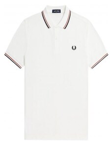 polo FRED PERRY M3600 snow white/light rust/black/S04