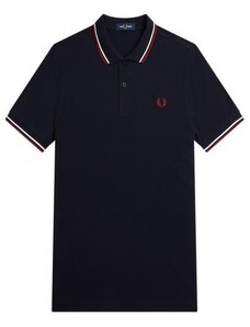 polo FRED PERRY M3600 navy/snow white/burnt red/T55