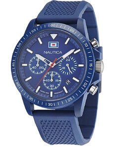 NAUTICA One Eco Chronograph - NAPNOF3S7, Blue case with Blue Rubber Strap