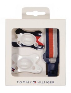 TOMMY HILFIGER BABY DUMMY 2 PACK WITH CLIP WHITE KN0KN01602-YBR