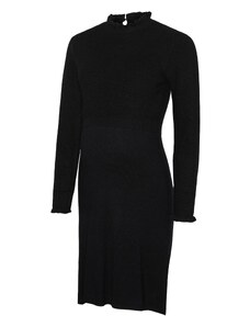 MAMALICIOUS Πλεκτό φόρεμα 'LESLIE NEW JUNE' μαύρο
