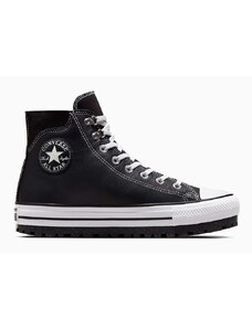 Δερμάτινες μπότες πεζοπορίας Converse Chuck Taylor All Star City Trek χρώμα: μαύρο, A04480C F3A04480C