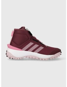 Παιδικά παπούτσια adidas FORTATRAIL BOA K χρώμα: ροζ