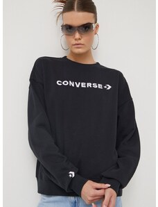 Μπλούζα Converse χρώμα: μαύρο