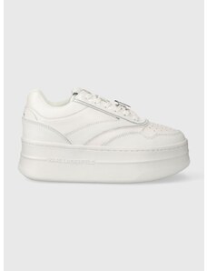 Δερμάτινα αθλητικά παπούτσια Karl Lagerfeld KOBO III KC χρώμα: άσπρο, KL65020 F3KL65020