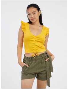 Yellow Women's Short T-Shirt Pieces Tegan - Women