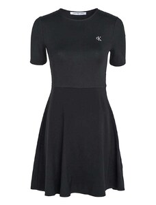 CALVIN KLEIN Φορεμα Short Sleeve Logo Elastic Dress J20J221908 BEH ck black