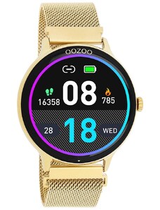 OOZOO Smartwatch Q00136 Gold Stainless Steel Bracelet