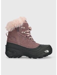 Παιδικές χειμερινές μπότες The North Face Y SHELLISTA V LACE WP χρώμα: μοβ