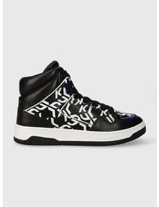 Δερμάτινα αθλητικά παπούτσια Karl Lagerfeld Jeans KREW χρώμα: μαύρο, KLJ53043 F3KLJ53043