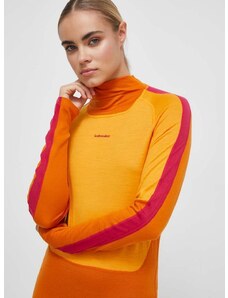 Λειτουργικό μακρυμάνικο πουκάμισο Icebreaker 200 Oasis χρώμα: πορτοκαλί