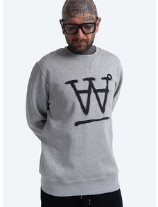 Βαμβακερή μπλούζα Wood Wood Tye Sweatshirt χρώμα: γκρι F30