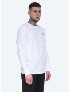 Βαμβακερή μπλούζα με μακριά μανίκια Wood Wood Mark Paisley Long Sleeve χρώμα: άσπρο