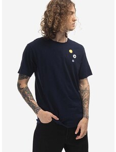 Βαμβακερό μπλουζάκι Wood Wood Ace Patches T-Shirt χρώμα: ναυτικό μπλε