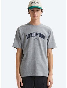 Βαμβακερό μπλουζάκι Wood Wood Bobby IVY T-shirt χρώμα: γκρι
