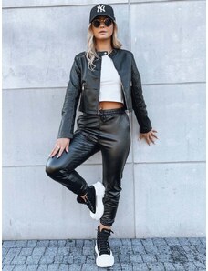 Women's leather jacket CHIC STYLE black Dstreet